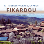 Fikardou Village in the Troodos Mountains, Cyprus – aerial 4K view of traditional stone houses